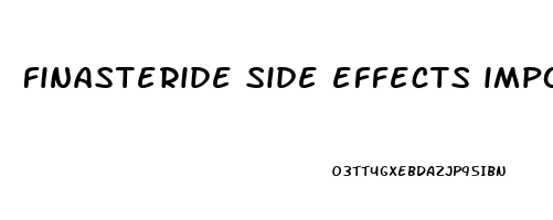 finasteride side effects impotence