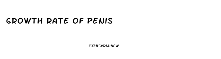 growth rate of penis