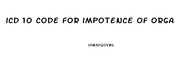 icd 10 code for impotence of organic origin