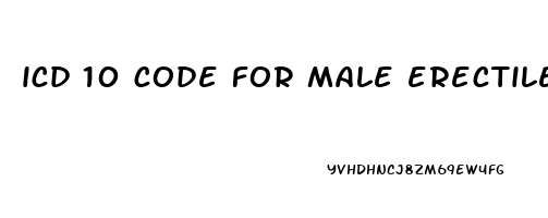 icd 10 code for male erectile dysfunction