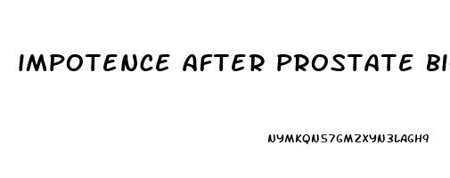 impotence after prostate biopsy
