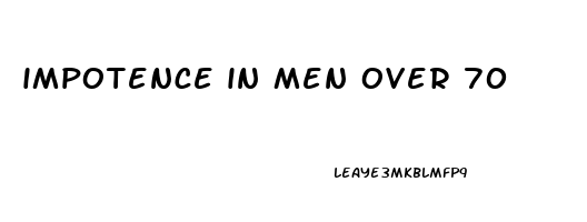 impotence in men over 70