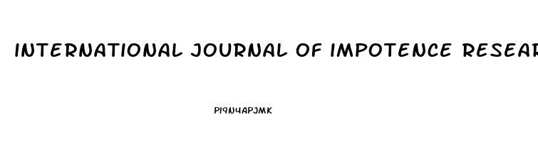 international journal of impotence research impact factor