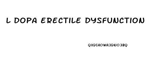 l dopa erectile dysfunction