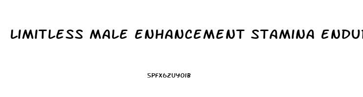 limitless male enhancement stamina endurance pills