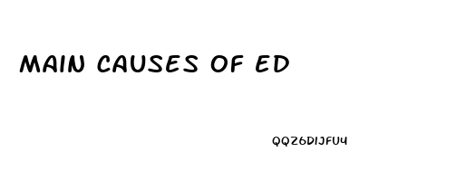 main causes of ed