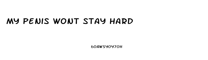 my penis wont stay hard