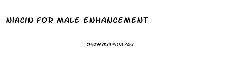 niacin for male enhancement