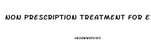 non prescription treatment for erectile dysfunction