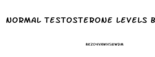 normal testosterone levels but erectile dysfunction