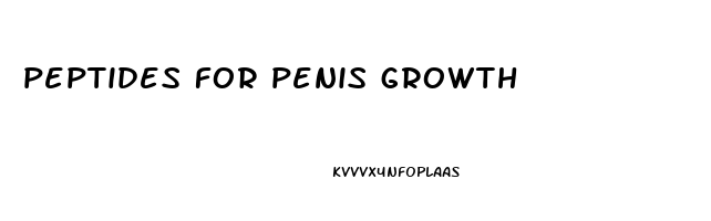 peptides for penis growth