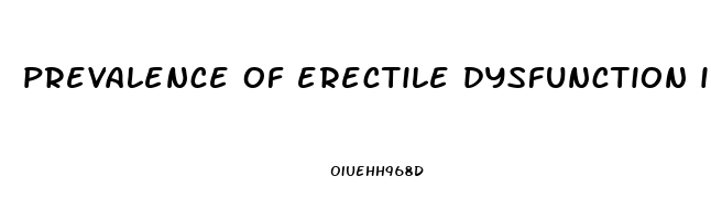 prevalence of erectile dysfunction in us