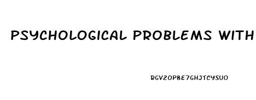 psychological problems with erectile dysfunction