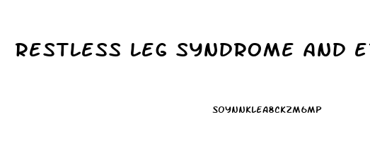 restless leg syndrome and erectile dysfunction