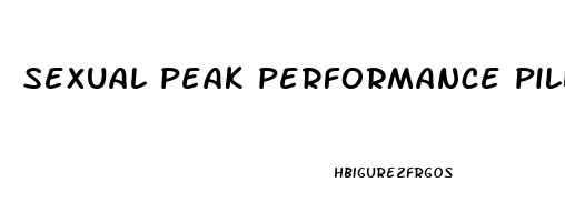 sexual peak performance pills cvs