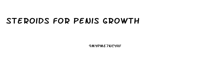 steroids for penis growth