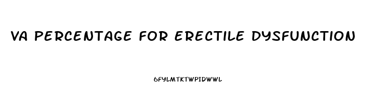 va percentage for erectile dysfunction