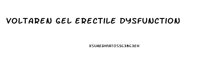 voltaren gel erectile dysfunction