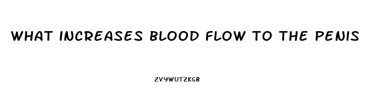 what increases blood flow to the penis