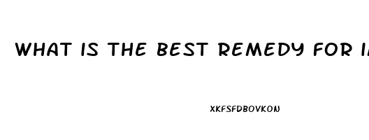 what is the best remedy for impotence