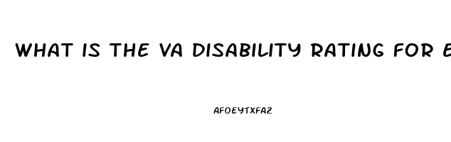 what is the va disability rating for erectile dysfunction