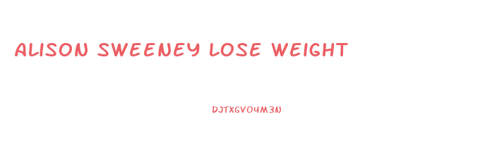 alison sweeney lose weight