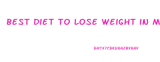 best diet to lose weight in menopause