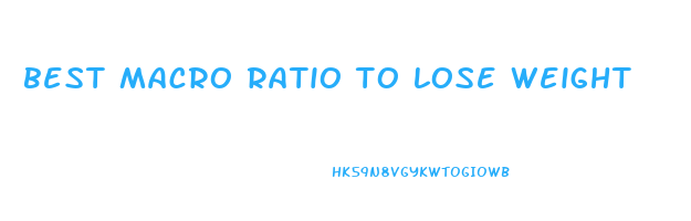 best macro ratio to lose weight