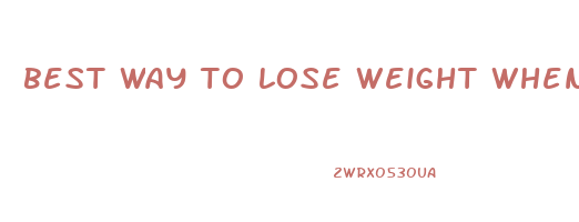 best way to lose weight when pregnant