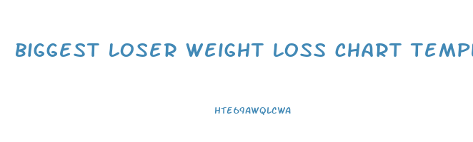biggest loser weight loss chart template