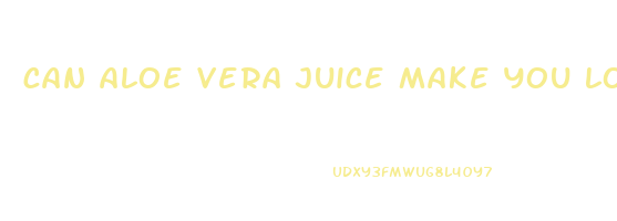 can aloe vera juice make you lose weight