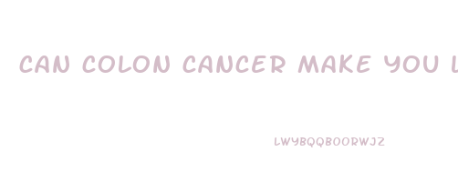 can colon cancer make you lose weight