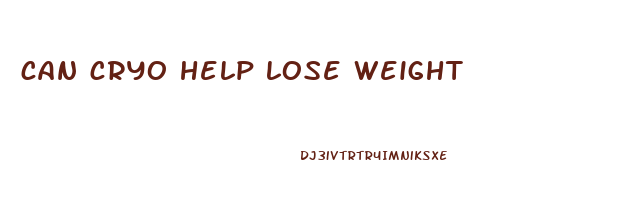 can cryo help lose weight