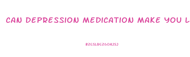can depression medication make you lose weight
