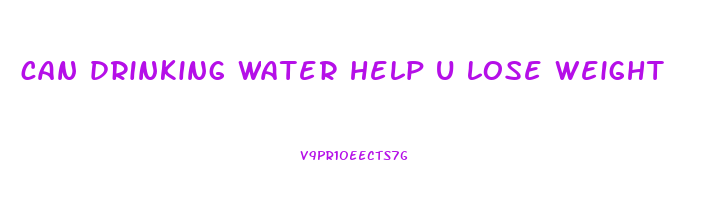 can drinking water help u lose weight
