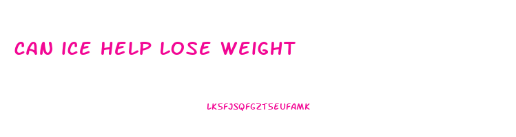 can ice help lose weight