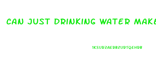 can just drinking water make you lose weight