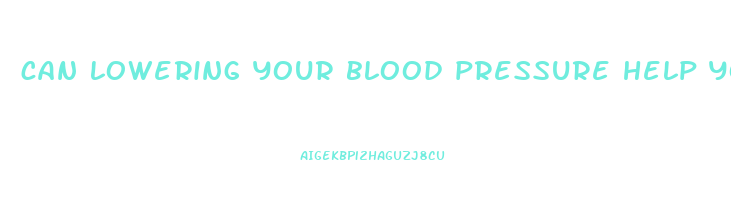 can lowering your blood pressure help you lose weight