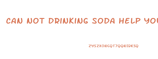 can not drinking soda help you lose weight