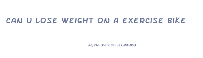 can u lose weight on a exercise bike
