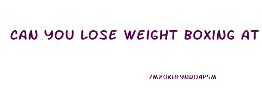 can you lose weight boxing at home