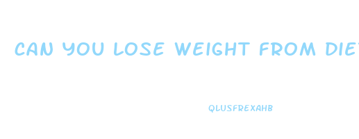can you lose weight from diet alone