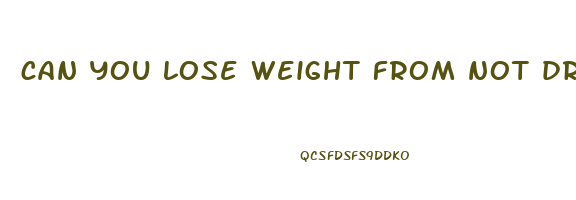 can you lose weight from not drinking soda