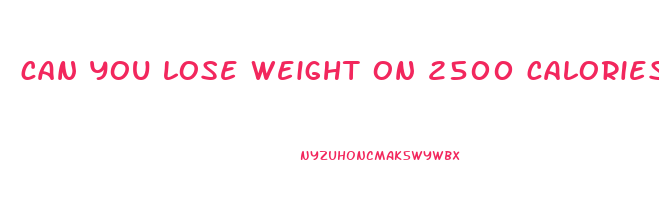 can you lose weight on 2500 calories a day