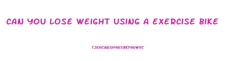 can you lose weight using a exercise bike