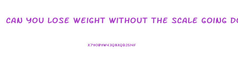 can you lose weight without the scale going down