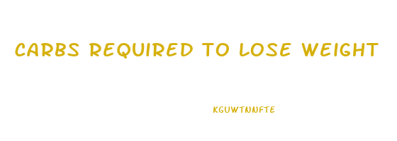 carbs required to lose weight