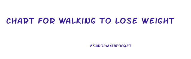chart for walking to lose weight