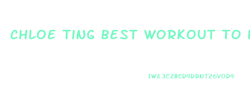 chloe ting best workout to lose weight