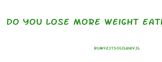 do you lose more weight eating before or after exercise